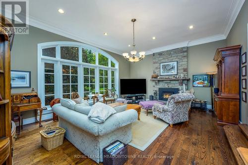 2097 Grange Side Road, Caledon, ON - Indoor Photo Showing Living Room With Fireplace