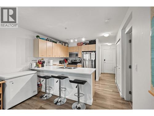 539 Yates Road Unit# 215, Kelowna, BC - Indoor Photo Showing Kitchen With Double Sink