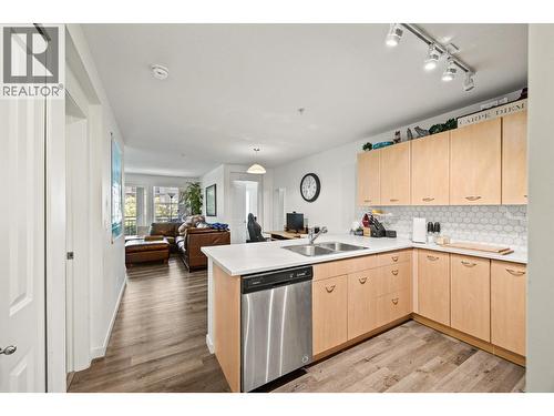 539 Yates Road Unit# 215, Kelowna, BC - Indoor Photo Showing Kitchen With Double Sink