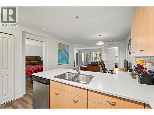 539 Yates Road Unit# 215, Kelowna, BC - Indoor Photo Showing Kitchen With Double Sink