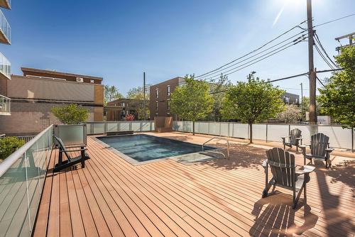 Pool - 308-4260 Rue De Rouen, Montréal (Mercier/Hochelaga-Maisonneuve), QC - Outdoor With In Ground Pool