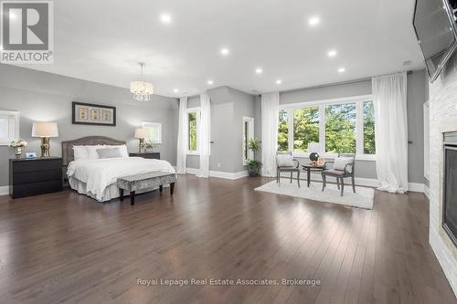 Primary Bedroom - 1285 Mineola Gardens, Mississauga, ON - Indoor Photo Showing Bedroom With Fireplace