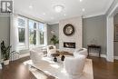 Living Room - 1285 Mineola Gardens, Mississauga, ON  - Indoor Photo Showing Living Room With Fireplace 