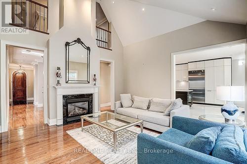 19 Anglin Drive, Richmond Hill, ON - Indoor Photo Showing Living Room With Fireplace