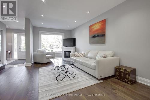 214 Ross Lane, Oakville, ON - Indoor Photo Showing Living Room With Fireplace