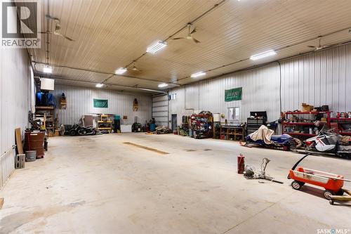 Hanson Acreage, Stoughton, SK - Indoor Photo Showing Garage