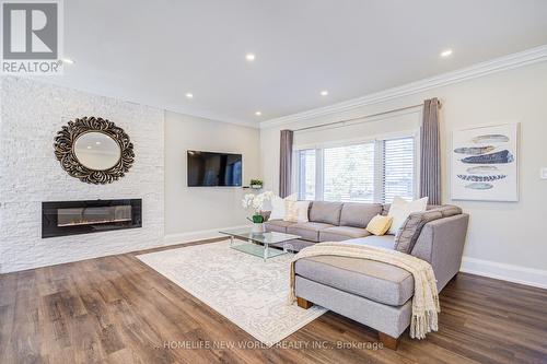 215 Willow Drive, Georgina, ON - Indoor Photo Showing Living Room With Fireplace