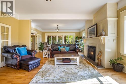 70 Waterside Road, Enderby, BC - Indoor Photo Showing Living Room With Fireplace