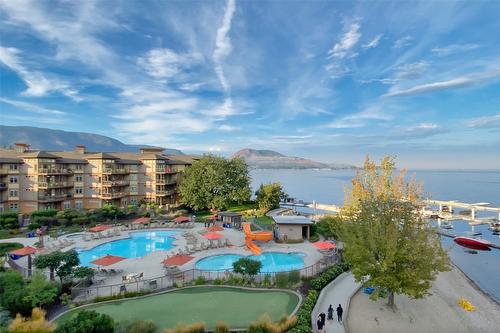 301-4205 Gellatly Road, West Kelowna, BC - Outdoor With In Ground Pool With View