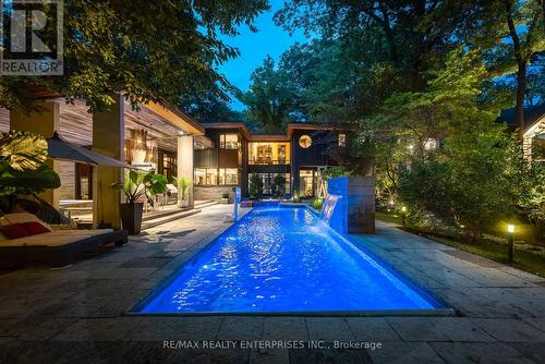 123 Kenollie Avenue, Mississauga, ON - Outdoor With In Ground Pool