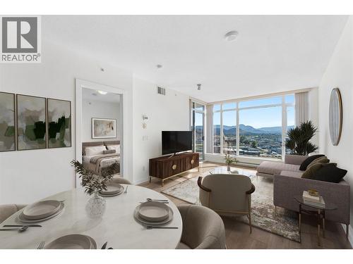 Virtually staged. - 1075 Sunset Drive Unit# 1404, Kelowna, BC - Indoor Photo Showing Other Room