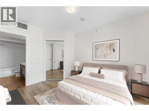 Virtually staged - 1075 Sunset Drive Unit# 1404, Kelowna, BC - Indoor Photo Showing Bedroom
