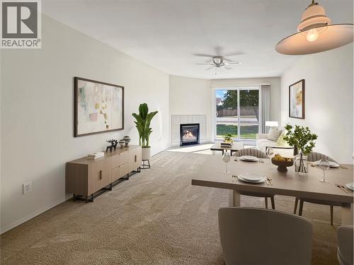Virtually Staged - 1004 23 Avenue N Unit# 113, Cranbrook, BC - Indoor With Fireplace
