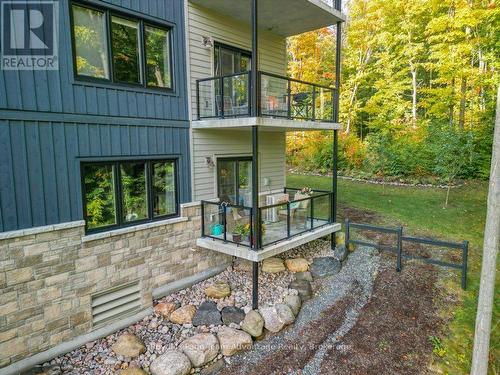 Balcony with garden view - 103 - 11B Salt Dock Road, Parry Sound, ON - Outdoor With Exterior