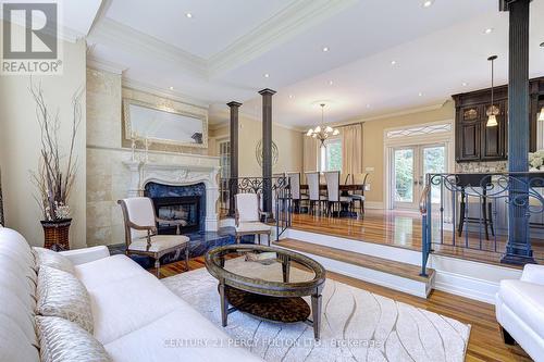 1649 Wedmore Way, Mississauga, ON - Indoor Photo Showing Living Room With Fireplace