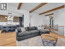Living room,  kitchen and entrance, open and bright with 11 foot ceilings. - 