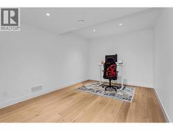 Flex room roughed in for a theatre room on lower floor. - 