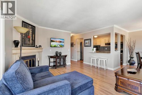 3815 Brown Road Unit# 304, West Kelowna, BC - Indoor Photo Showing Living Room With Fireplace