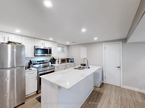 22 Sherwood Avenue, Kitchener, ON - Indoor Photo Showing Kitchen With Stainless Steel Kitchen With Double Sink