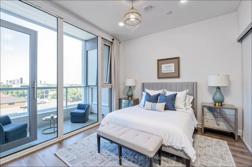 606-1195 The Queensway N/A, Toronto, ON - Indoor Photo Showing Bedroom