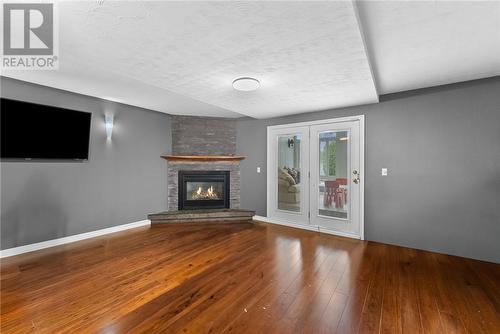 389 Sutherland Street, Espanola, ON - Indoor Photo Showing Living Room With Fireplace