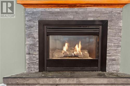 389 Sutherland Street, Espanola, ON - Indoor Photo Showing Living Room With Fireplace