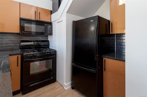323-599 Pandora Ave, Victoria, BC - Indoor Photo Showing Kitchen