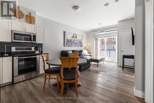 113 - 501 Frontenac Street, Kingston (East Of Sir John A. Blvd), ON - Indoor Photo Showing Kitchen With Stainless Steel Kitchen