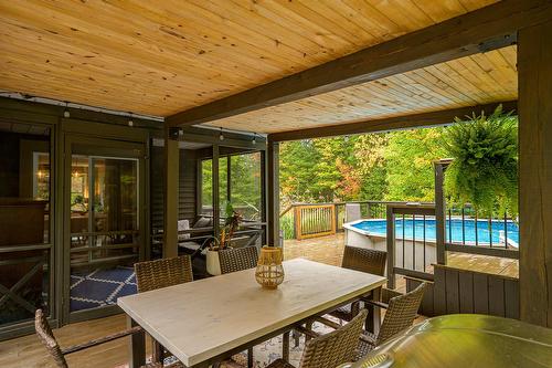 Patio - 2140 Ch. Du Grand-Héron, Sainte-Adèle, QC - Outdoor With Deck Patio Veranda With Exterior
