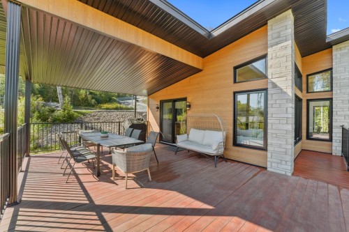 Terrasse - 31 Ch. De L'Altitude, Saint-Côme, QC - Outdoor With Deck Patio Veranda With Exterior