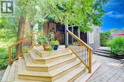 Deck featuring stairway - 85 Union Boulevard, Kitchener, ON - Outdoor With Deck Patio Veranda
