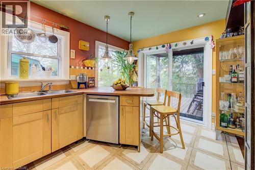 85 Union Boulevard, Kitchener, ON - Indoor Photo Showing Kitchen With Double Sink