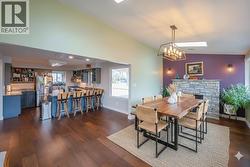 Dining room kitchen digitally staged - 