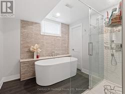 lower level bathroom with heated floors - 