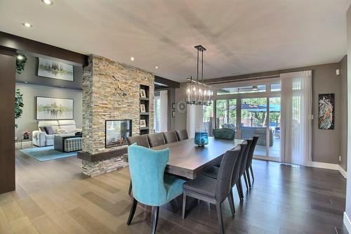 Overall view - 101 Rue Des Cormorans, Val-D'Or, QC - Indoor With Fireplace