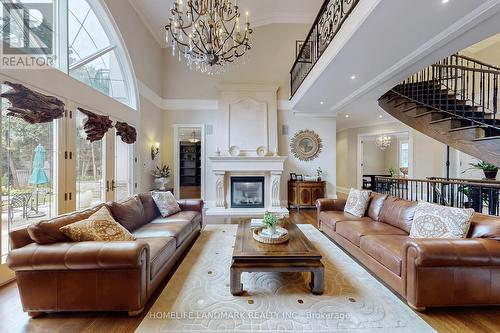 205 Tilford Road, Oakville, ON - Indoor Photo Showing Living Room With Fireplace