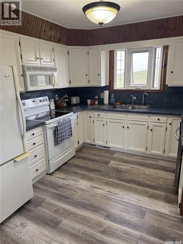 203 Macdonald Street, Stockholm, SK - Indoor Photo Showing Kitchen With Double Sink