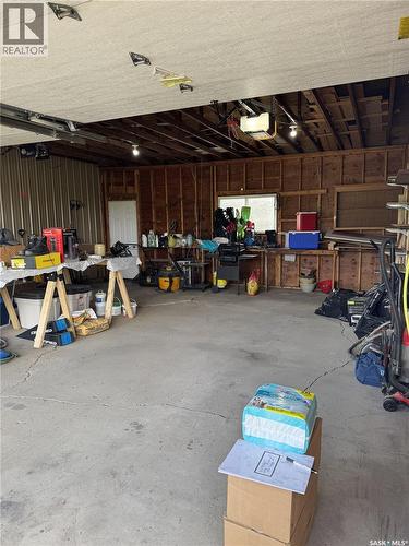 203 Macdonald Street, Stockholm, SK - Indoor Photo Showing Garage