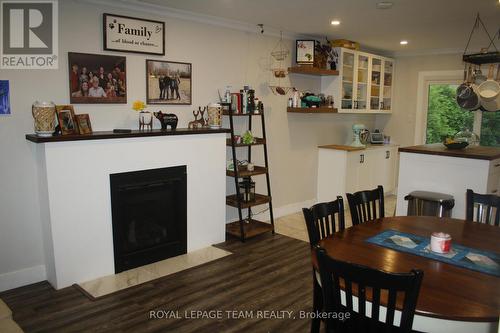 500 Aberdeen Street, Renfrew, ON - Indoor Photo Showing Dining Room With Fireplace