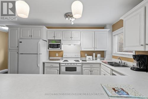 7710 Clayton Street, Lambton Shores (Port Franks), ON - Indoor Photo Showing Kitchen With Double Sink