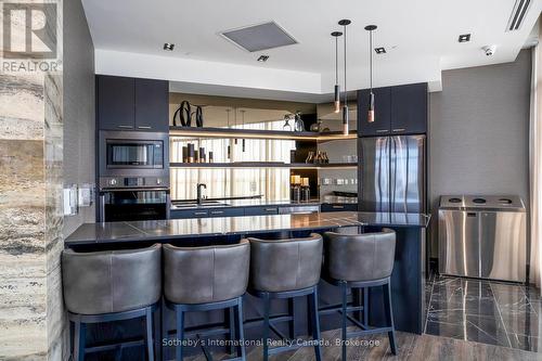 Party Room - 301 - 1 Hume Street, Collingwood, ON - Indoor Photo Showing Kitchen With Stainless Steel Kitchen With Upgraded Kitchen