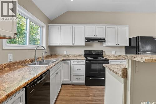 105 Main Street, Harris, SK - Indoor Photo Showing Kitchen With Double Sink