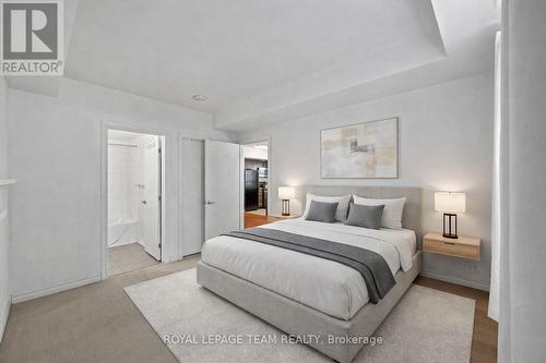 Virtually Staged - 401 - 234 Rideau Street, Ottawa, ON - Indoor Photo Showing Bedroom