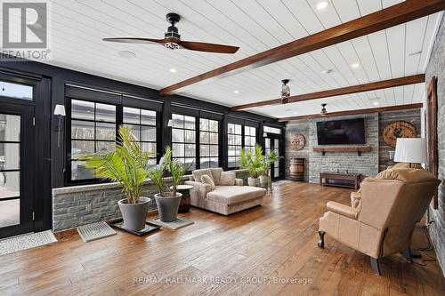 55 De La Seignerie Estates E, Champlain, ON - Indoor With Fireplace