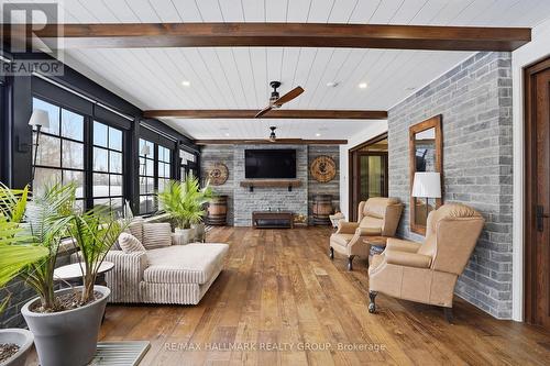 55 De La Seignerie Estates E, Champlain, ON - Indoor Photo Showing Living Room With Fireplace