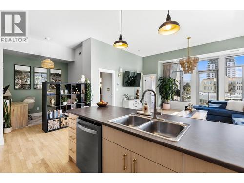 1329 Ellis Street Unit# 304, Kelowna, BC - Indoor Photo Showing Kitchen With Double Sink