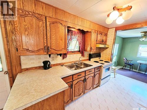 24 Joseph Street, Dubuc, SK - Indoor Photo Showing Kitchen With Double Sink