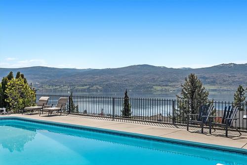 1312 Menu Road, West Kelowna, BC - Outdoor With In Ground Pool With View