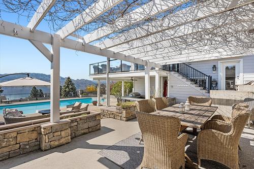 1312 Menu Road, West Kelowna, BC - Outdoor With In Ground Pool With Deck Patio Veranda