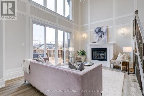 350 Weighton Drive, Oakville, ON - Indoor Photo Showing Living Room With Fireplace